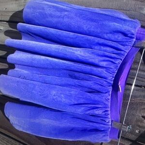 Double layer breathable purple tulle skirt